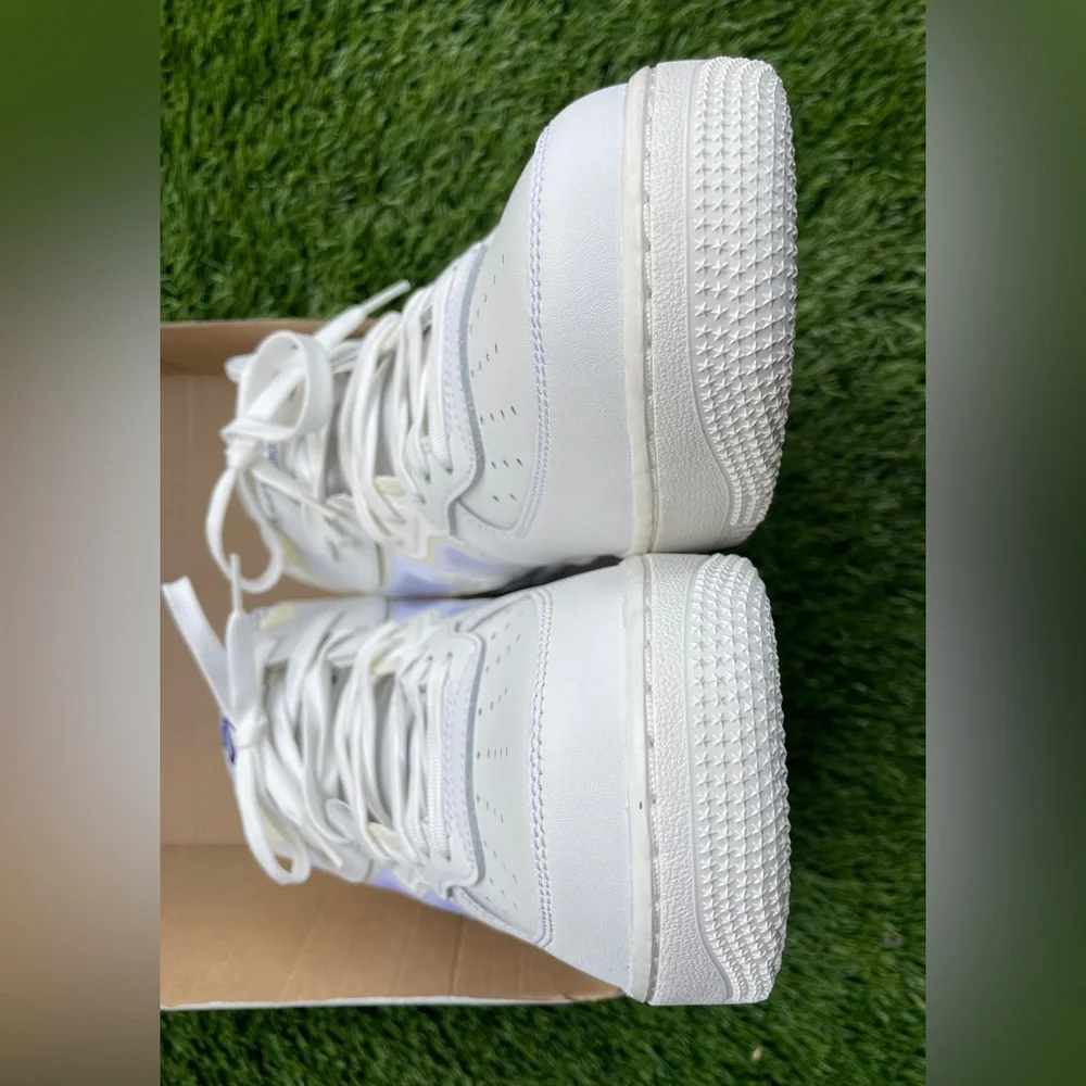 Nike Air Force 1 Mid React - Summit White shoes US12/EUR46 DQ1872-101 brand new - Picture 6 of 12